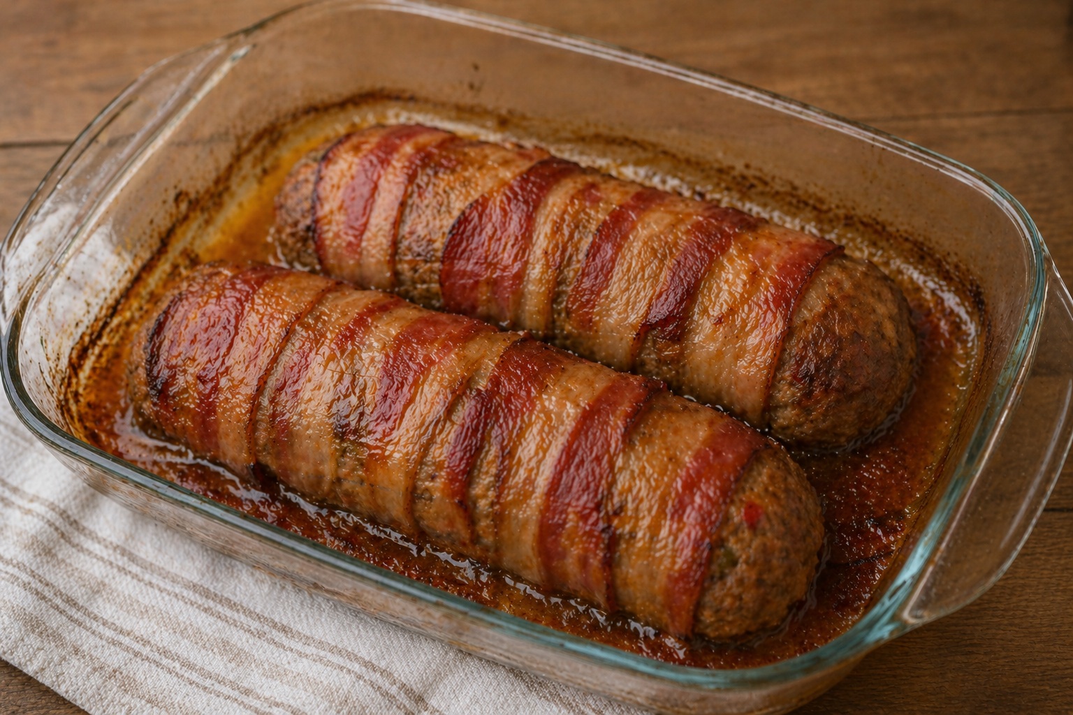 Rollitos de Carne Molida con Tocineta